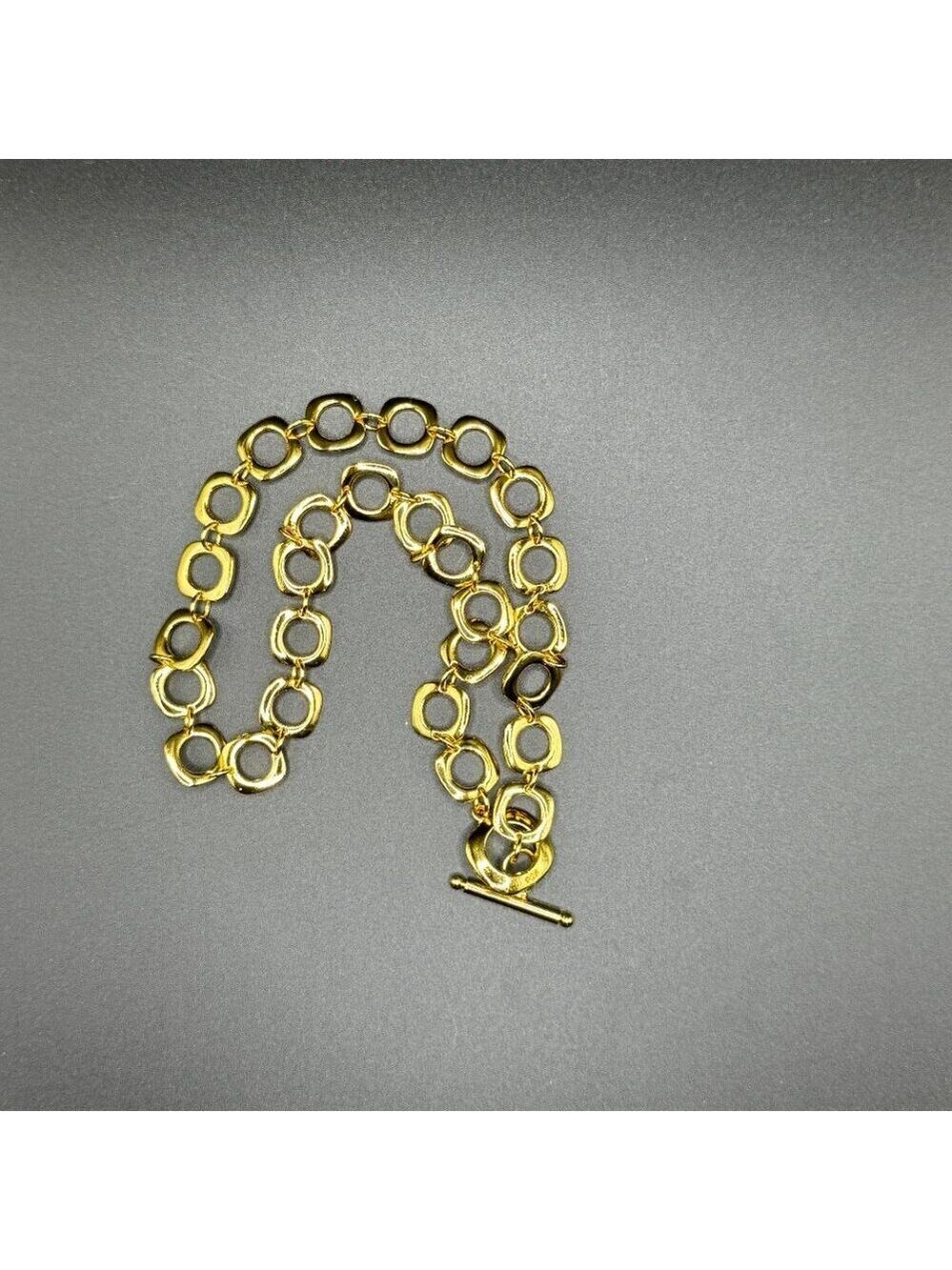 New with Tags Boutique Gold Tone Oval Link Necklace – 16-17 Inches - Picture 5 of 7